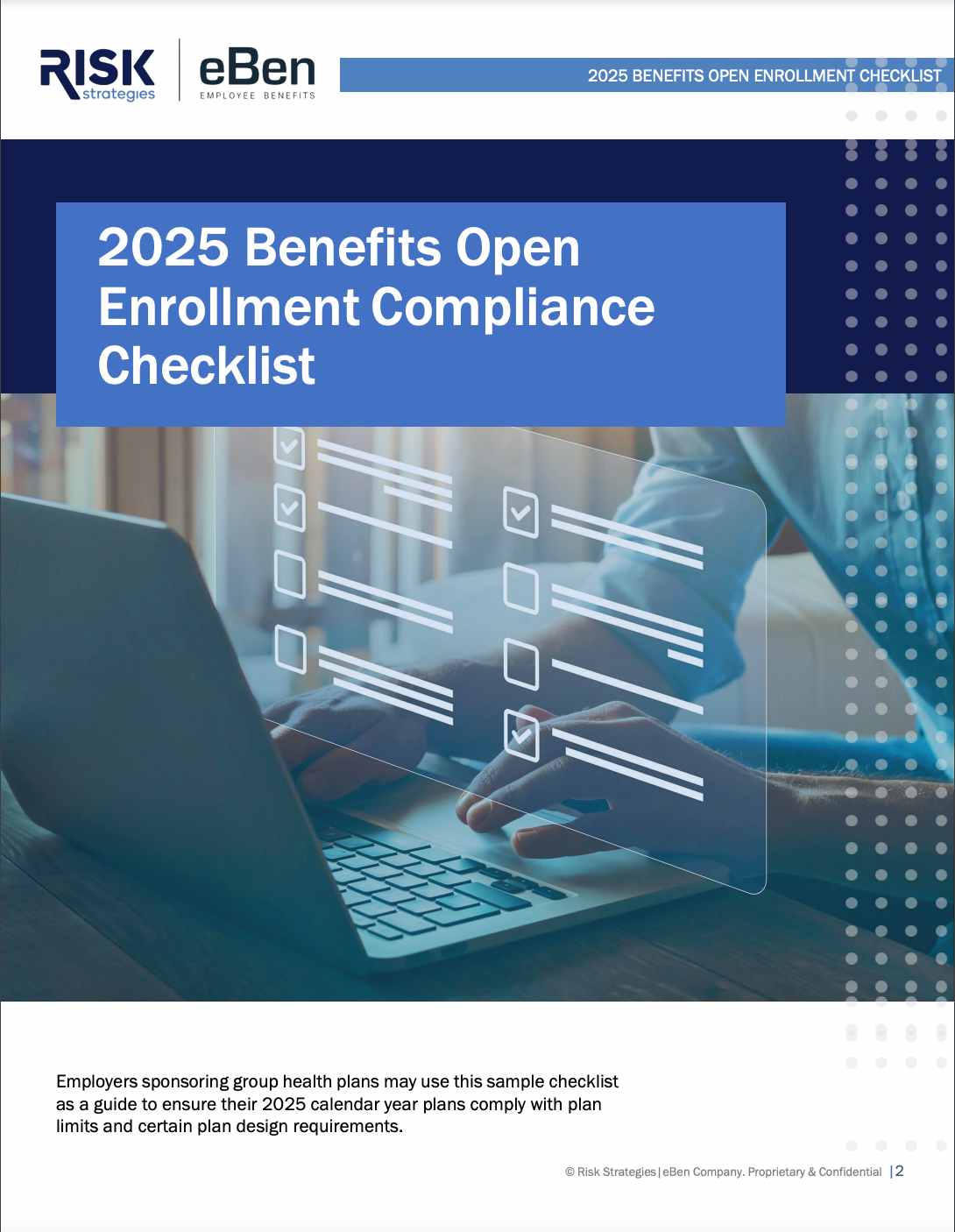 2025 Benefits Open Enrollment Compliance Checklist